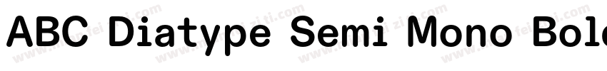ABC Diatype Semi Mono Bold字体转换